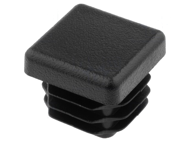 Afdekdopje; voor profielen; Lichaam: zwart; H: 16,5mm; Mat: LDPE Afdekdopje; voor profielen; Lichaam: zwart; H: 16,5mm; Mat: LDPE